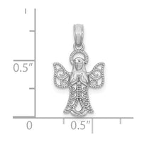 Load image into Gallery viewer, 14k White Gold Angel Pendant
