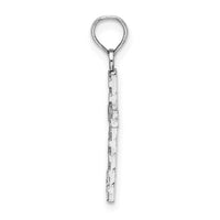 Load image into Gallery viewer, 14k White Gold D/C Cross Pendant
