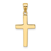 Load image into Gallery viewer, 14K Polished Tapered Ends Hollow Cross Pendant

