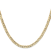 Load image into Gallery viewer, 14K 18 inch 3.8mm Open Concave Curb with Lobster Clasp Chain
