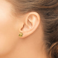 Load image into Gallery viewer, 14K Knot Polished D/C Post Earrings
