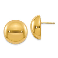 Load image into Gallery viewer, 14K Polished Hollow Domed Post Earrings
