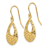 Load image into Gallery viewer, 14K D/C Shepherd Hook Earrings
