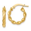14K Twisted Hoop Earrings