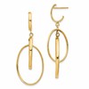 14K Polished Post Dangle Earrings