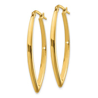 Load image into Gallery viewer, 14K Polished Fancy Hoop Earrings

