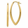 14K Polished Fancy Hoop Earrings