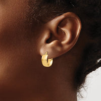 Load image into Gallery viewer, 14K 6mm High Polished Hoop Earrings
