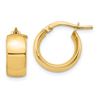 Load image into Gallery viewer, 14K 6mm High Polished Hoop Earrings
