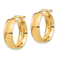 Load image into Gallery viewer, 14K 6mm High Polished Hoop Earrings

