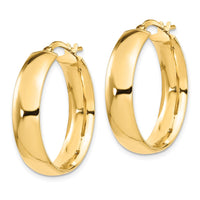 Load image into Gallery viewer, 14K 6mm High Polished Hoop Earrings
