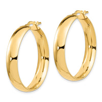 Load image into Gallery viewer, 14K 6mm High Polished Hoop Earrings
