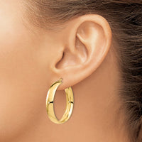 Load image into Gallery viewer, 14K 6mm High Polished Hoop Earrings
