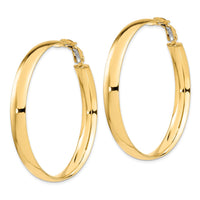 Load image into Gallery viewer, 14K 6mm High Polished Omega Back Hoop Earrings
