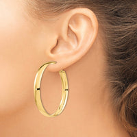 Load image into Gallery viewer, 14K 6mm High Polished Omega Back Hoop Earrings
