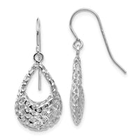 Load image into Gallery viewer, 14K White Gold Shepherd Hook Earrings
