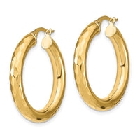 Load image into Gallery viewer, 14k Polished D/C Hoop Earrings
