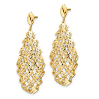 Load image into Gallery viewer, 14k Polished D/C Post Dangle Earrings
