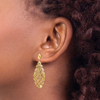 Load image into Gallery viewer, 14k Polished D/C Post Dangle Earrings
