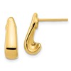14k Polished Post Earrings