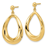 Load image into Gallery viewer, 14k Polished Post Dangle Earrings
