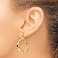 Load image into Gallery viewer, 14k Polished Post Dangle Earrings
