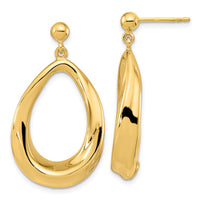 Load image into Gallery viewer, 14k Polished Post Dangle Earrings

