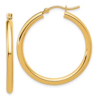 Load image into Gallery viewer, 14k Polished 2.5mm Lightweight Tube Hoop Earrings
