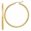 14k Polished 2.5mm Lightweight Tube Hoop Earrings