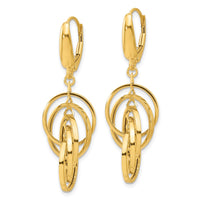 Load image into Gallery viewer, 14K Polished Circles Dangle Earrings
