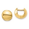 14K Polished Round Huggie Earrings