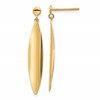 14K Polished Post Dangle Earrings