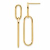 14k Polished Post Drop Earrings