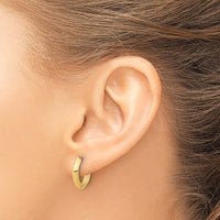 Load image into Gallery viewer, 14K Polished Hinged Huggie Earrings
