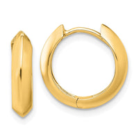 Load image into Gallery viewer, 14K Polished Hinged Huggie Earrings
