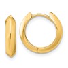14K Polished Hinged Huggie Earrings