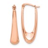 14K Rose Gold Polished Hoop Earrings