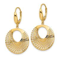 Load image into Gallery viewer, 14K Polished Hollow Dangle Earrings
