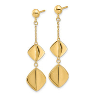 Load image into Gallery viewer, 14K Polished Fancy Dangle Post Earrings
