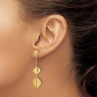 Load image into Gallery viewer, 14K Polished Fancy Dangle Post Earrings
