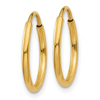 Load image into Gallery viewer, 14k 1.00mm Endless Hoop Earring

