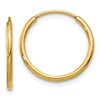 14k 1.00mm Endless Hoop Earring