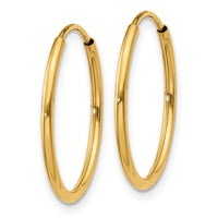 Load image into Gallery viewer, 14k 1.00mm Endless Hoop Earring
