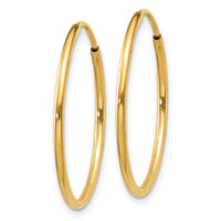Load image into Gallery viewer, 14k 1.00mm Endless Hoop Earring
