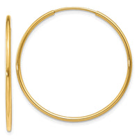 Load image into Gallery viewer, 14k 1.00mm Endless Hoop Earring
