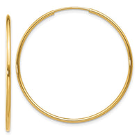 Load image into Gallery viewer, 14k 1.00mm Endless Hoop Earring
