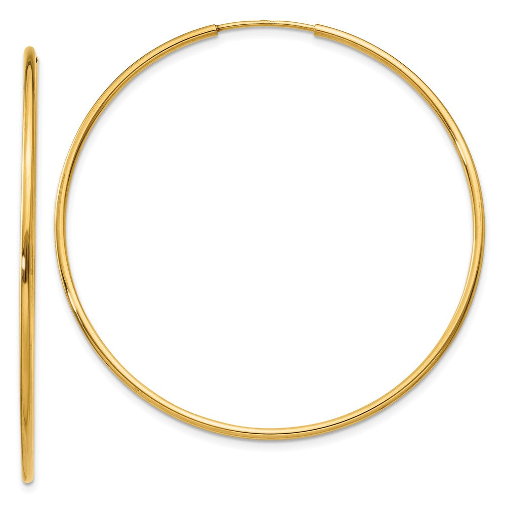 14k 1.00mm Endless Hoop Earring