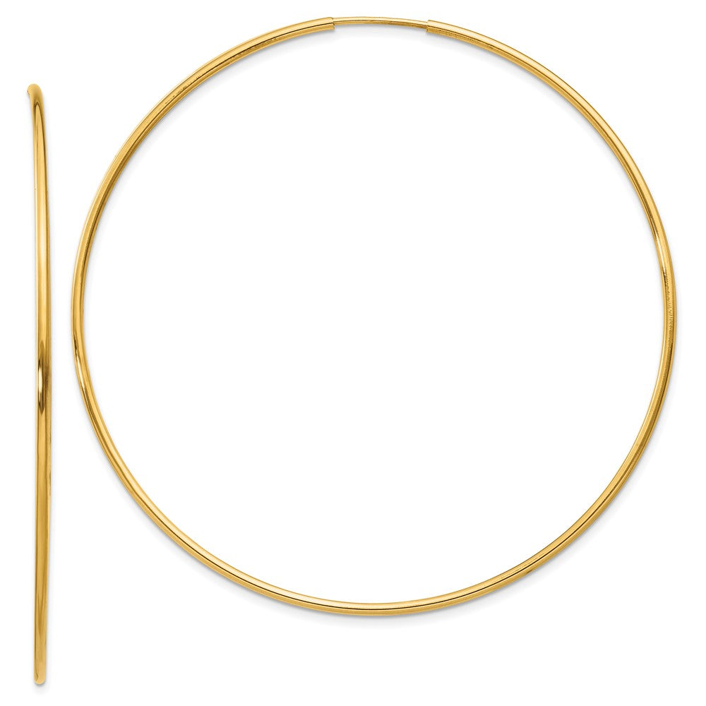 14k 1.00mm Endless Hoop Earring