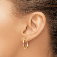 Load image into Gallery viewer, 14k 1.2mm Polished Round Endless Hoop Earrings
