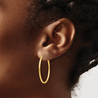 Load image into Gallery viewer, 14k 1.2mm Polished Round Endless Hoop Earrings
